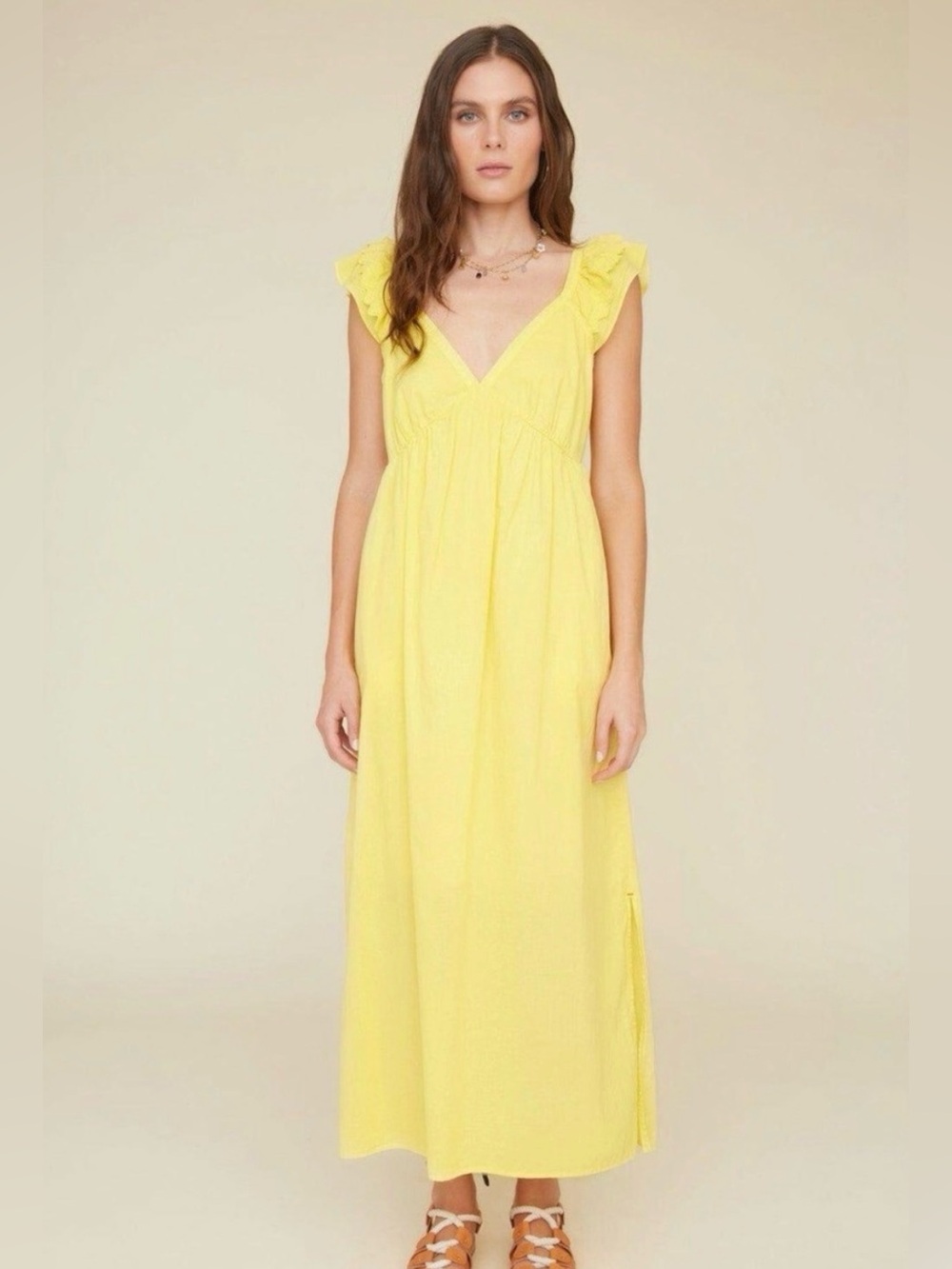 XIRENA leia dress in bright yellow S